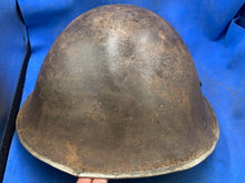 Load image into Gallery viewer, Original WW2 British Army / Canadian Army Mk3 Turtle Combat Helmet - The Militaria Shop
