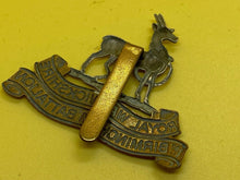 Load image into Gallery viewer, Original WW1 British Army Royal Warwickshire 1st Birmingham Battalion Cap Badge - The Militaria Shop