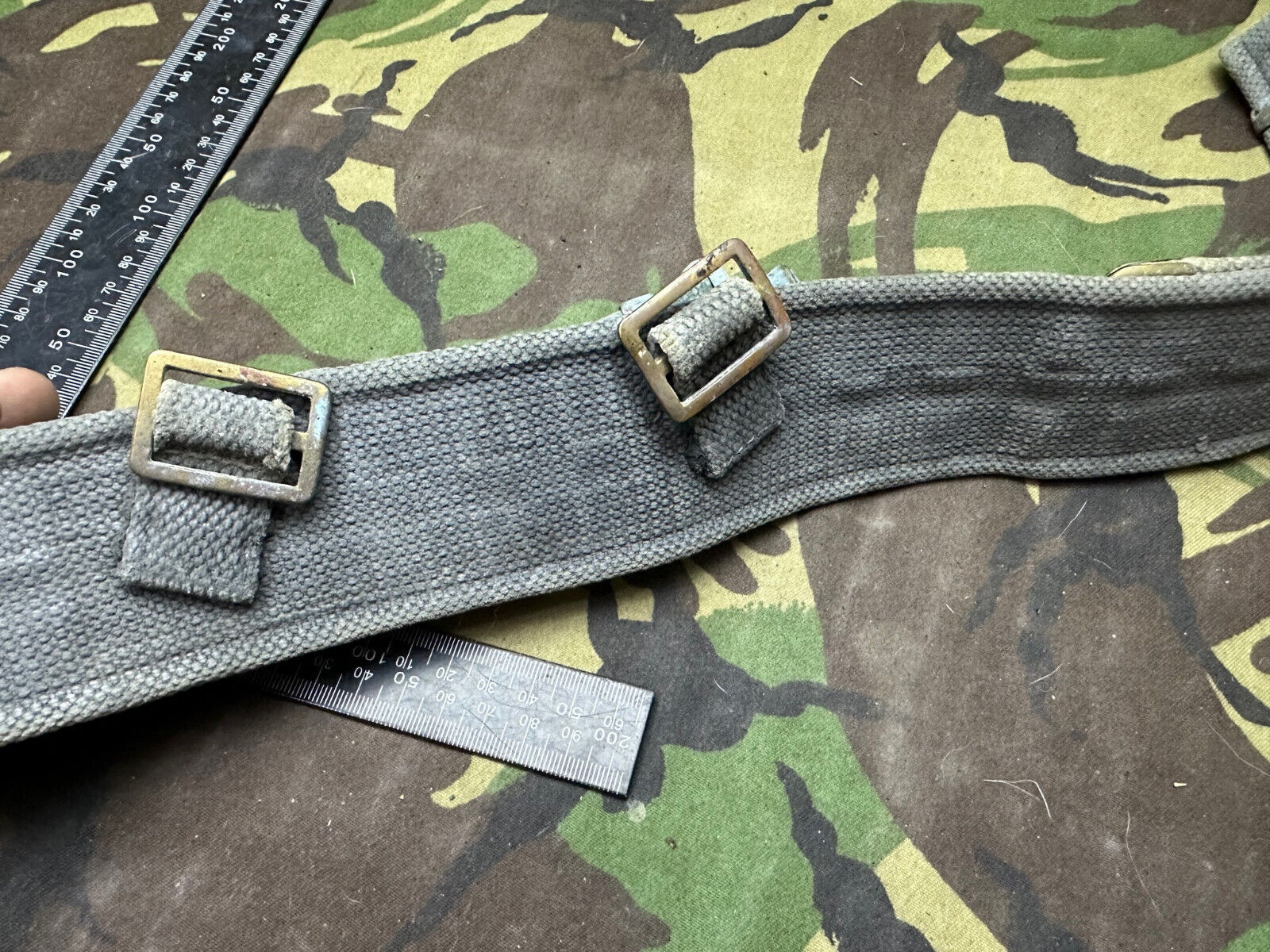 Original British Royal Air Force RAF Blue WW2 37 Pattern Belt - 38" Waist M - The Militaria Shop