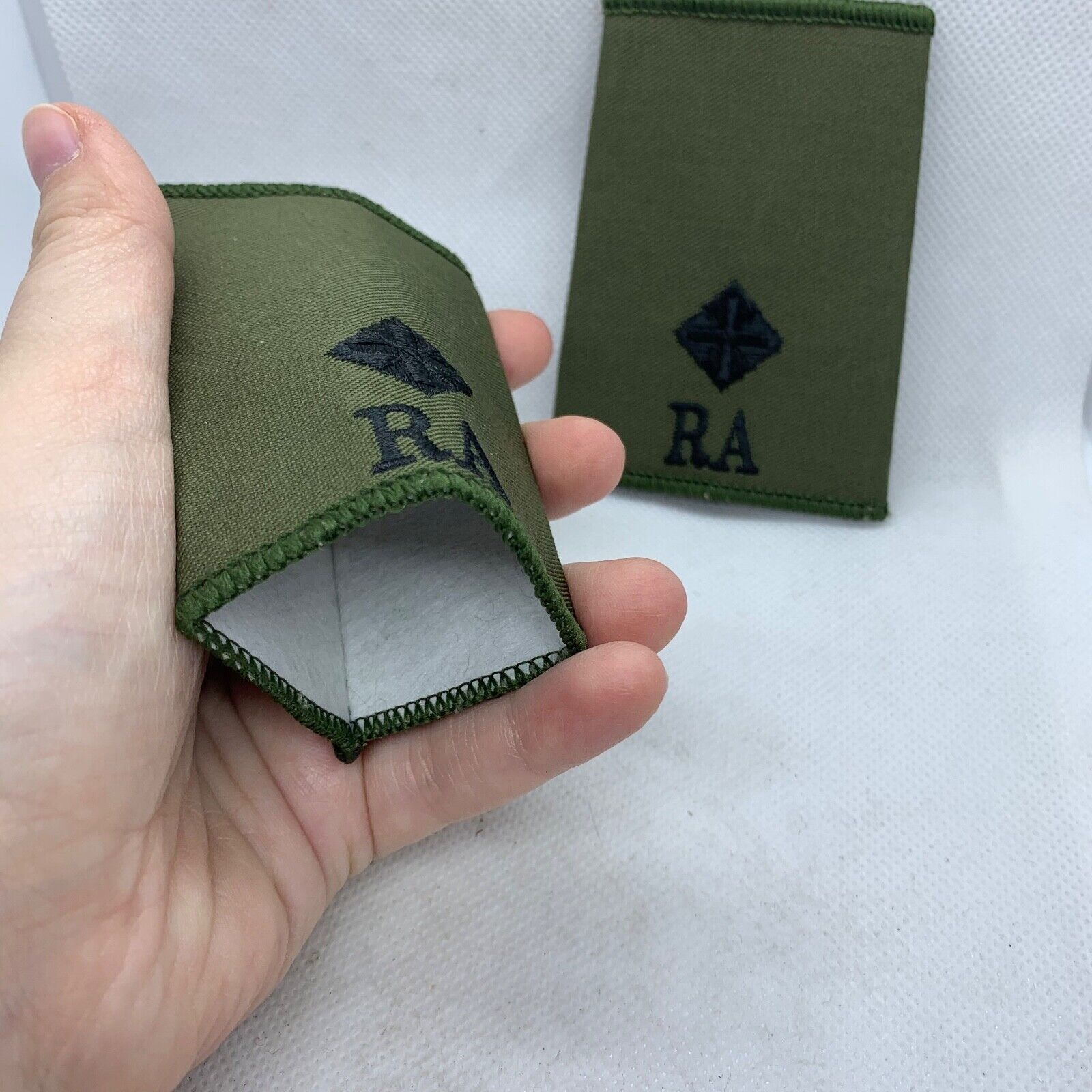 RA Royal Artillery Rank Slides / Epaulette Pair Genuine British Army - NEW - The Militaria Shop