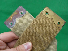 Load image into Gallery viewer, Original WW2 Pattern British Army L Straps Pair - 37 Pattern Webbing Haversack - The Militaria Shop