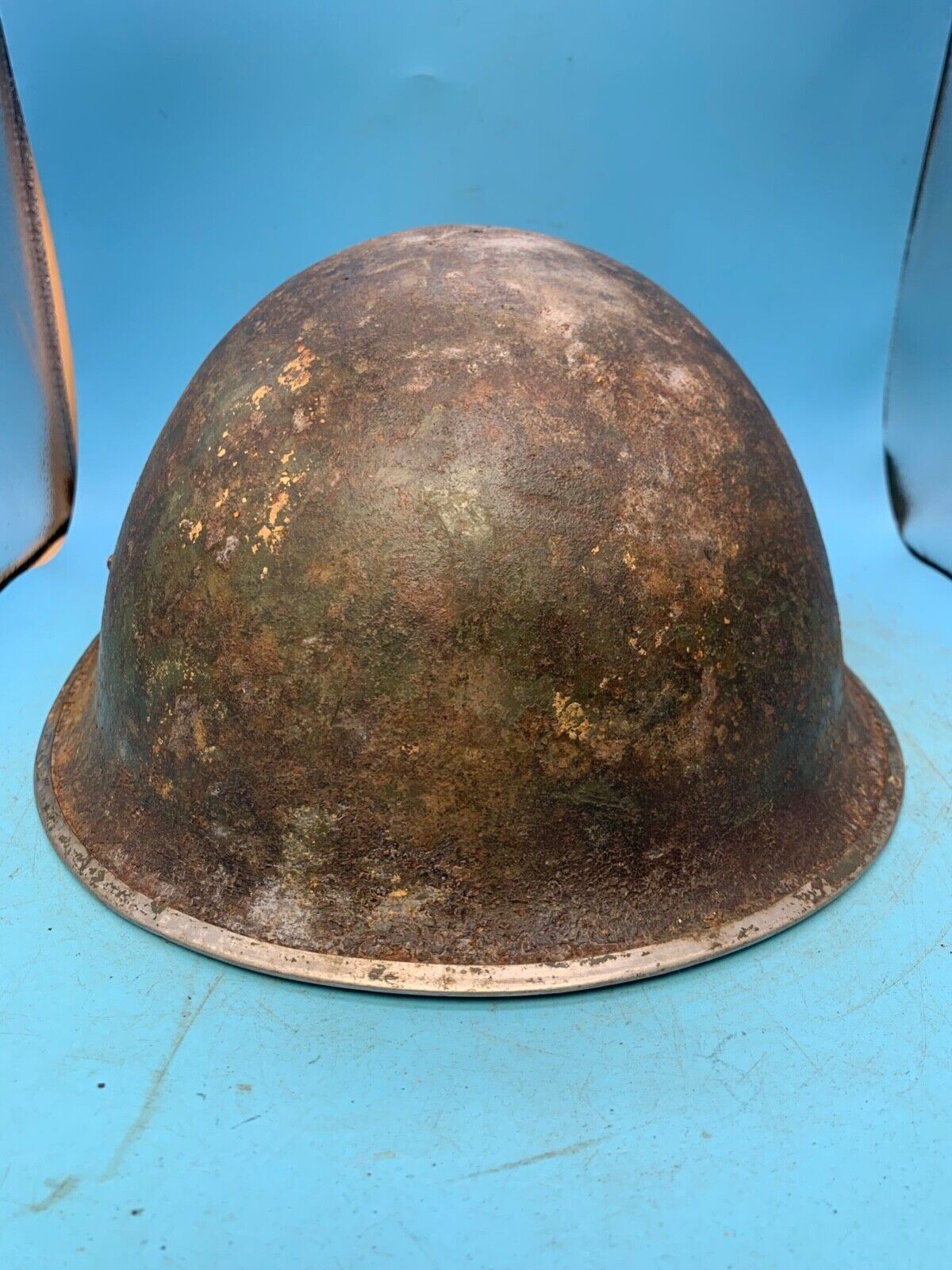 WW2 Mk3 High Rivet Turtle - British / Canadian Army Helmet - Good Original - The Militaria Shop