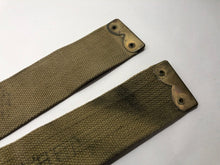 Load image into Gallery viewer, Original WW2 British Army 37 Pattern Canvass L Straps Set - The Militaria Shop
