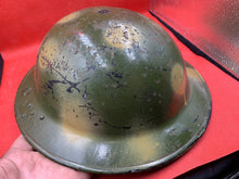 Load image into Gallery viewer, Genuine WW2 British Army Helmet - Repainted for Reenactment - The Militaria Shop