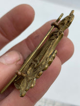 Load image into Gallery viewer, Original WW2 British Army Musicians Kings Crown Brass Cap Badge - The Militaria Shop