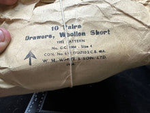 Load image into Gallery viewer, Original WW2 Pattern British Army Officers Woolen Underwear - New Old Stock - The Militaria Shop