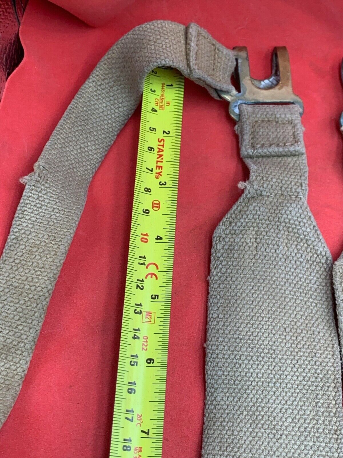 Original WW2 Pattern British Army L Straps Pair - 37 Pattern Webbing Haversack - The Militaria Shop