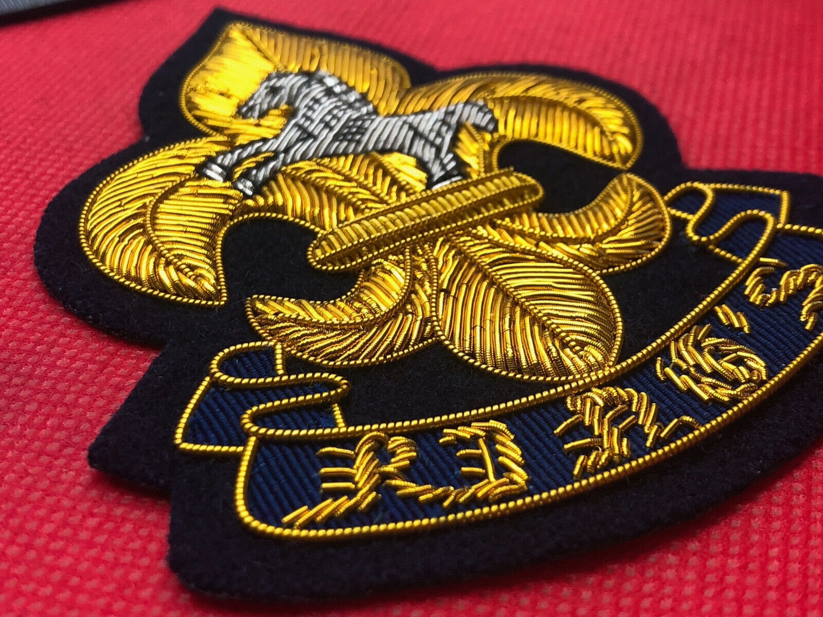 British Army Bullion Embroidered Blazer Badge - King's Regiment - The Militaria Shop