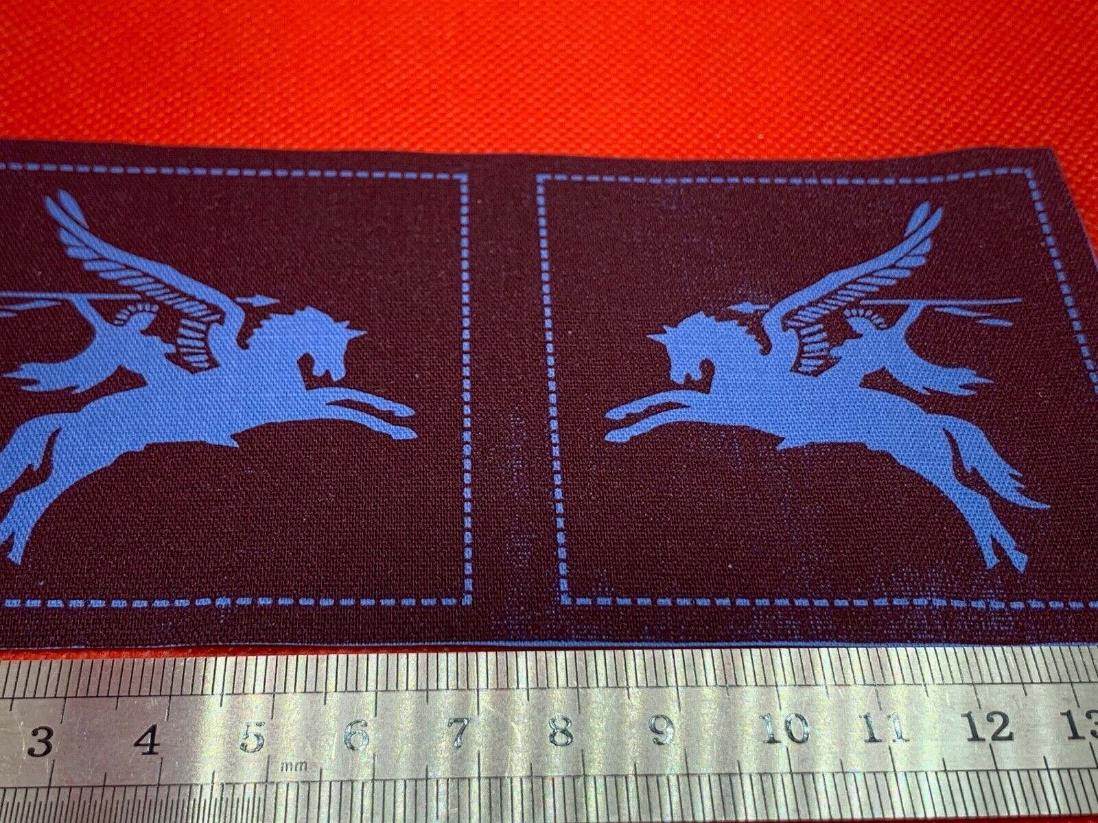 Pair WW2 Style Printed British Pegasus Airborne Shoulder Badges - Reproduction 4 - The Militaria Shop