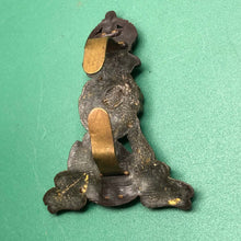 Load image into Gallery viewer, Original WW2 British Army Labour Corps Economy Plastic Cap Badge - The Militaria Shop