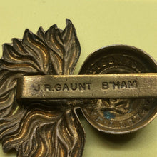 Load image into Gallery viewer, Original WW2 British Army Cap Badge - Royal London Fusiliers - The Militaria Shop