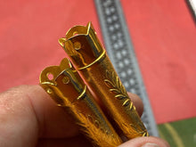 Charger l'image dans la galerie, Original Army Officers Dress Uniform Aguilette Tips - Gilt Washed & Unused P - The Militaria Shop