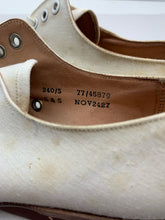 Load image into Gallery viewer, Original WW2 British Army Women's White Summer Shoes - ATS WAAF - Size 240 - The Militaria Shop