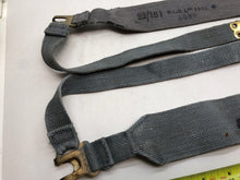 Load image into Gallery viewer, Original WW2 British Royal Air Force Blue 37 Pattern L Strap Set - The Militaria Shop