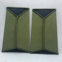 Load image into Gallery viewer, Cadet ACF OD Green Rank Slides / Epaulette Pair Genuine British Army - NEW - The Militaria Shop