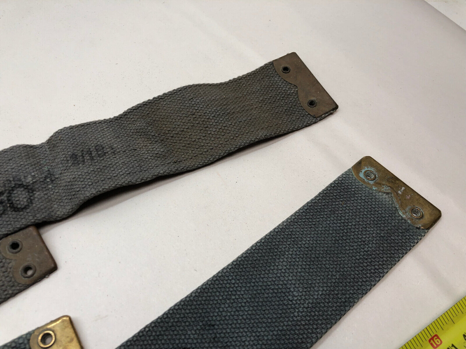 Original WW2 British Royal Air Force Blue 37 Pattern L Strap Set - The Militaria Shop