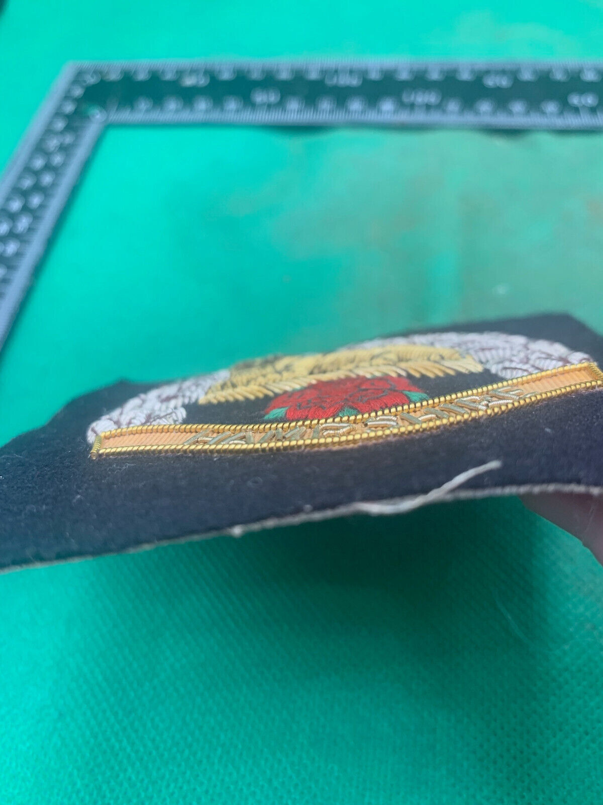 British Army Bullion Embroidered Blazer Badge - Hampshire Regiment - The Militaria Shop