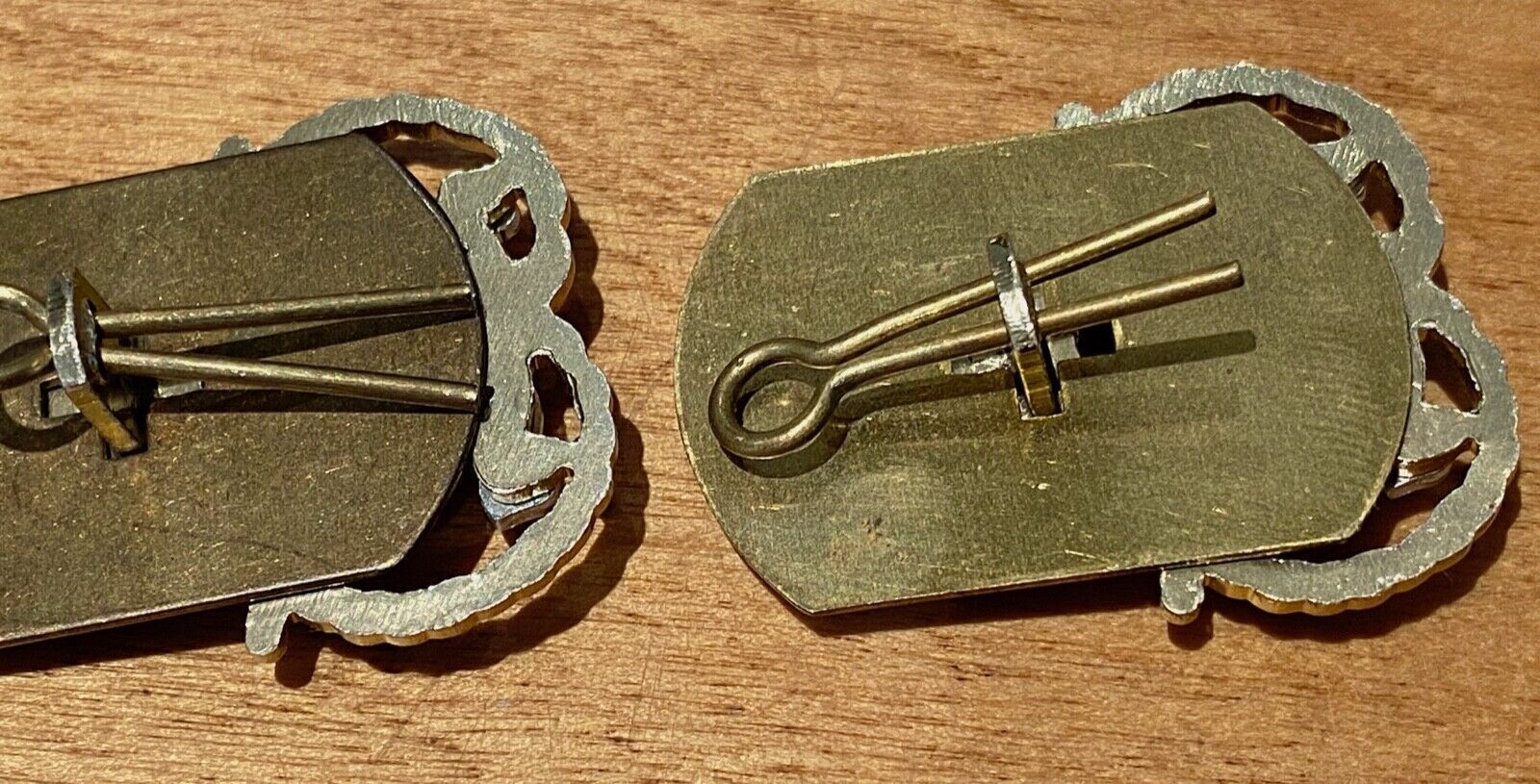 British Army staybrite STAFFORDSHIRE REGIMENT collar badges - The Militaria Shop
