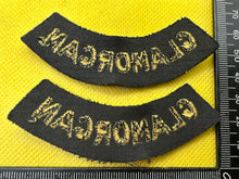 Load image into Gallery viewer, Original WW2 British Home Front Civil Defence Glamorgan Shoulder Titles - The Militaria Shop