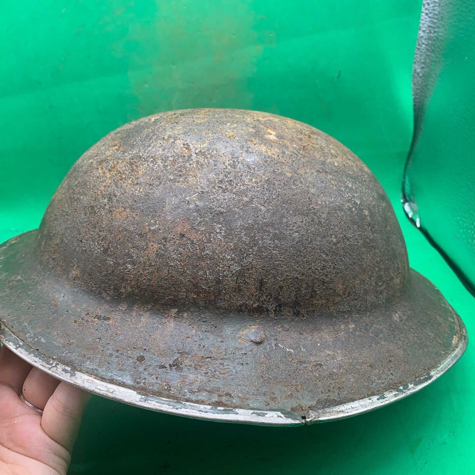 Original WW2 South African Army Mk2 Brodie Helmet - British Style Combat Helmet - The Militaria Shop