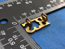 Load image into Gallery viewer, Original WW2 British Army Royal Scots (RS) Brass Shoulder Title - The Militaria Shop