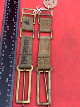 Load image into Gallery viewer, Original WW2 British Army 37 Pattern Brace Adaptor Pair - The Militaria Shop