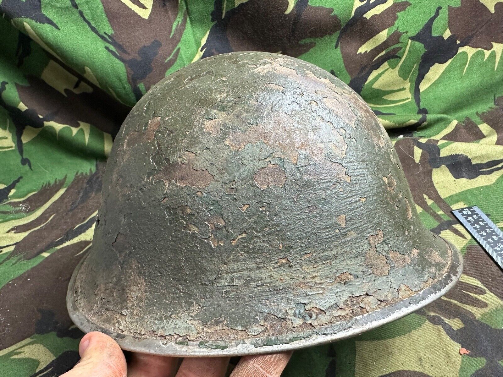 British / Canadian Army Mark 3 Turtle Helmet - Original WW2 Combat Helmet - The Militaria Shop