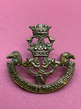 Load image into Gallery viewer, Original WW2 Canadian Army 4th Princess Louise Dragoon Guards Cap Badge - The Militaria Shop
