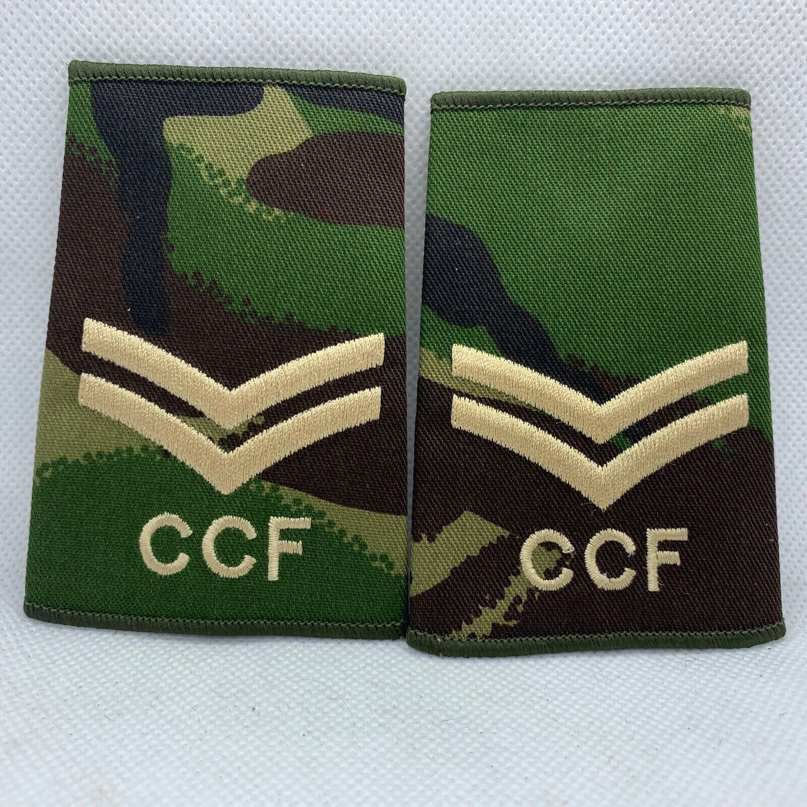 CCF DPM Camo Rank Slides / Epaulette Pair Genuine British Army - NEW - The Militaria Shop