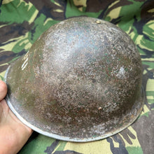 Load image into Gallery viewer, Original WW2 British / Canadian Army Mk3 Turtle Helmet & Liner - The Militaria Shop