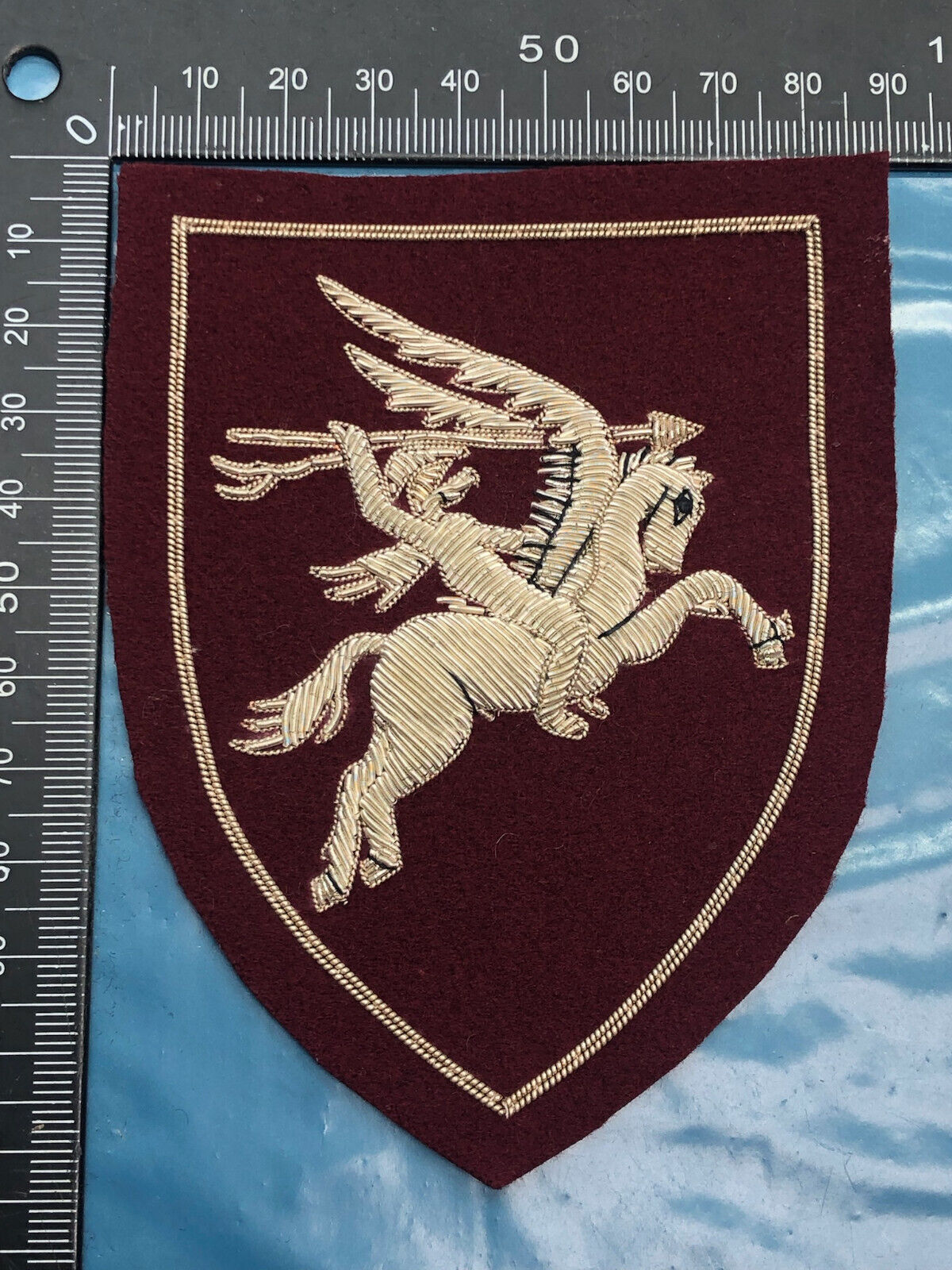 British Army Bullion Embroidered Blazer Badge - East Yorkshire Regiment - The Militaria Shop