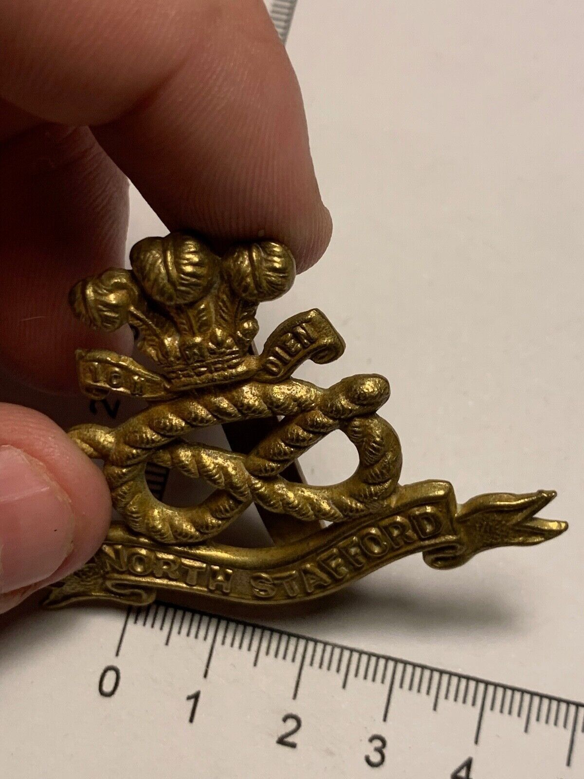 WW2 British Army Cap Badge - North Stafford - The Militaria Shop