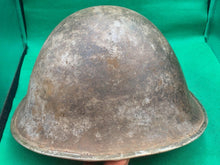 Lade das Bild in den Galerie-Viewer, Original WW2 British Army / Canadian Army Mk3 Turtle Combat Helmet - The Militaria Shop