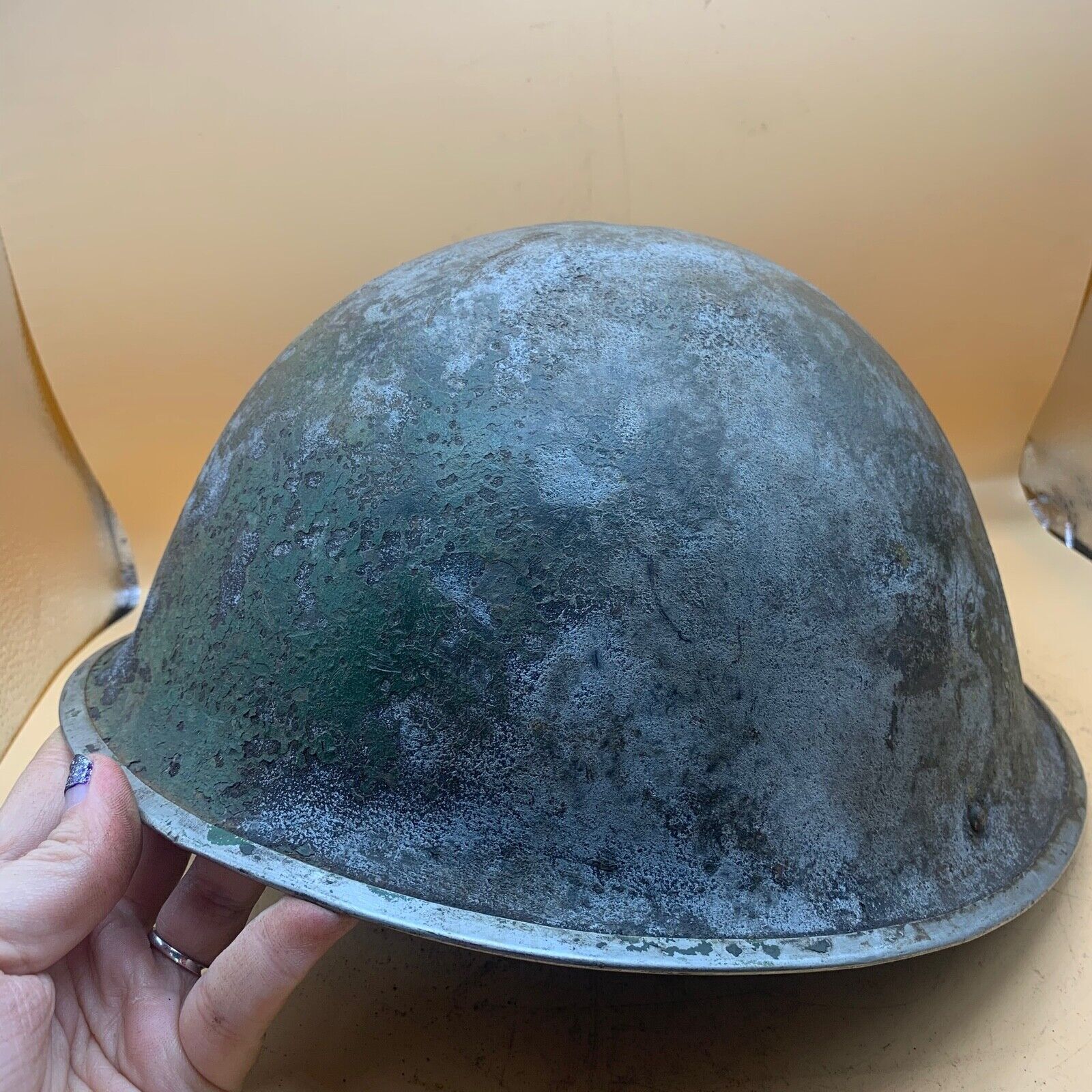 Original WW2 Onwards (1945-1952) British Army Mk4 Turtle Helmet - The Militaria Shop