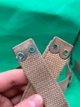 Load image into Gallery viewer, Original WW2 Pattern British Army L Straps Pair - 37 Pattern Webbing Haversack - The Militaria Shop