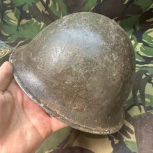 Load image into Gallery viewer, Original WW2 British / Canadian Army Mk3 Turtle Helmet & Liner - The Militaria Shop