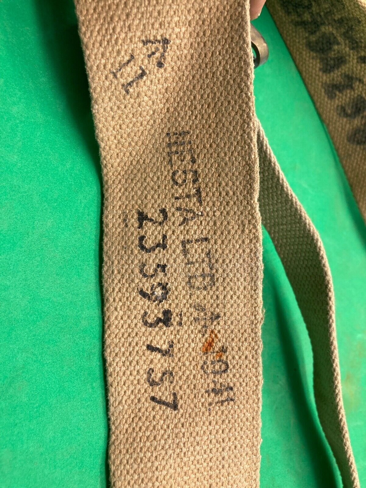 Original WW2 Pattern British Army L Straps Pair - 37 Pattern Webbing Haversack - The Militaria Shop