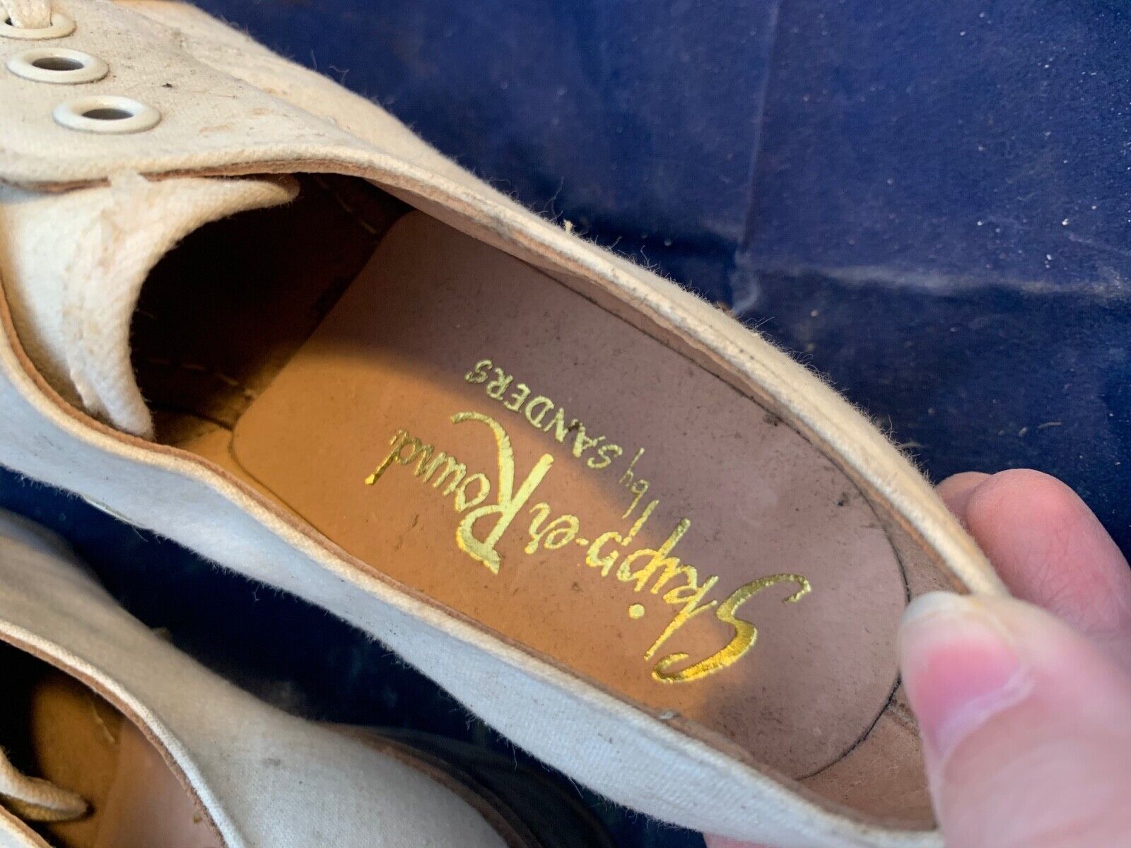 Original WW2 British Army Women's White Summer Shoes - ATS WAAF - Size 225s - The Militaria Shop