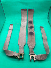 Load image into Gallery viewer, Original WW2 Pattern British Army L Straps Pair - 37 Pattern Webbing Haversack - The Militaria Shop