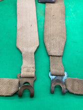 Load image into Gallery viewer, Original WW2 Pattern British Army L Straps Pair - 37 Pattern Webbing Haversack - The Militaria Shop