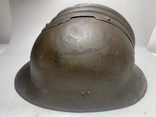 Load image into Gallery viewer, Original WW2 French Army M1926 Adrian Helmet - Divisional Markings - The Militaria Shop
