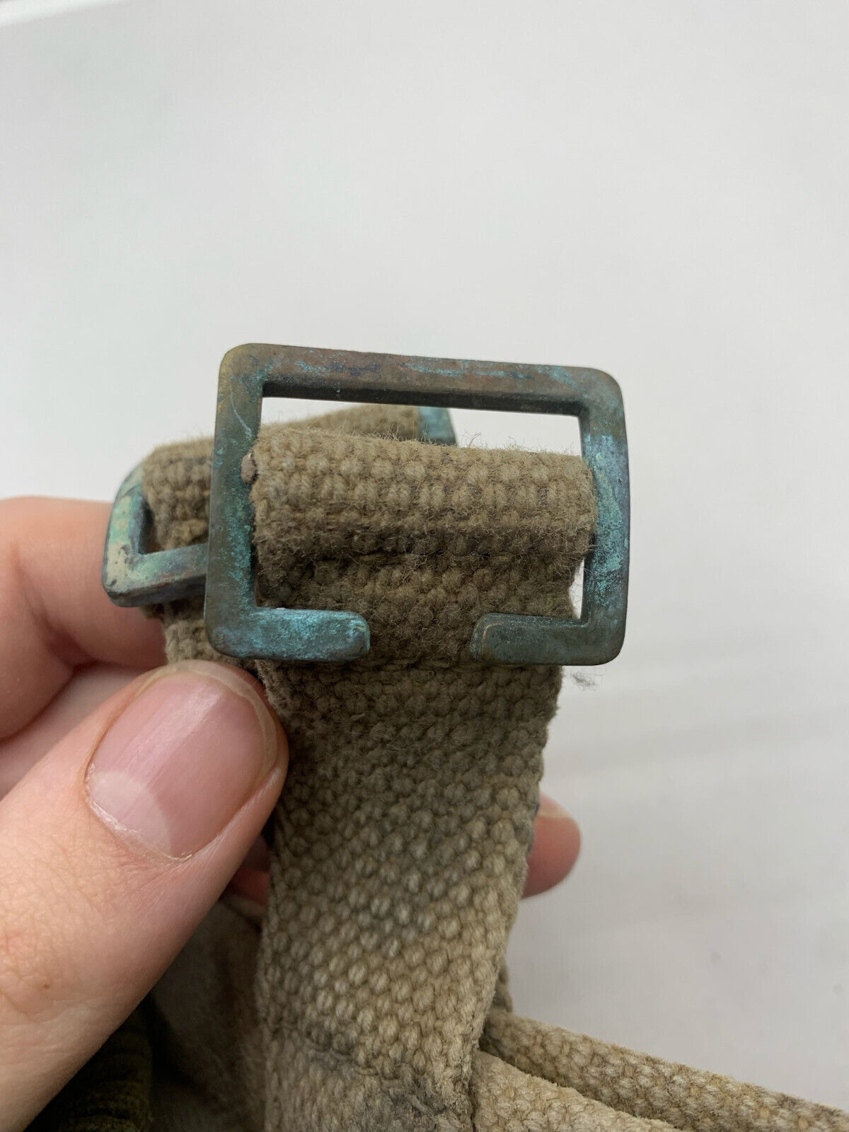 WW2 British Army / RAF 37 Pattern Webbing Water Bottle Carrier Harness 1943 Date - The Militaria Shop