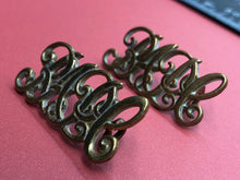 Charger l'image dans la galerie, Original WW2 British Army RAPC Royal Army Pay Corps Shoulder Titles Badges Pair - The Militaria Shop