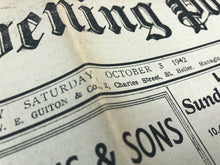 Load image into Gallery viewer, Original WW2 British Newspaper Channel Islands Occupation Jersey - October 1942 - The Militaria Shop