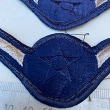 Load image into Gallery viewer, Pair of United States Air Force Rank Chevrons Navy Blue - Airmen - The Militaria Shop