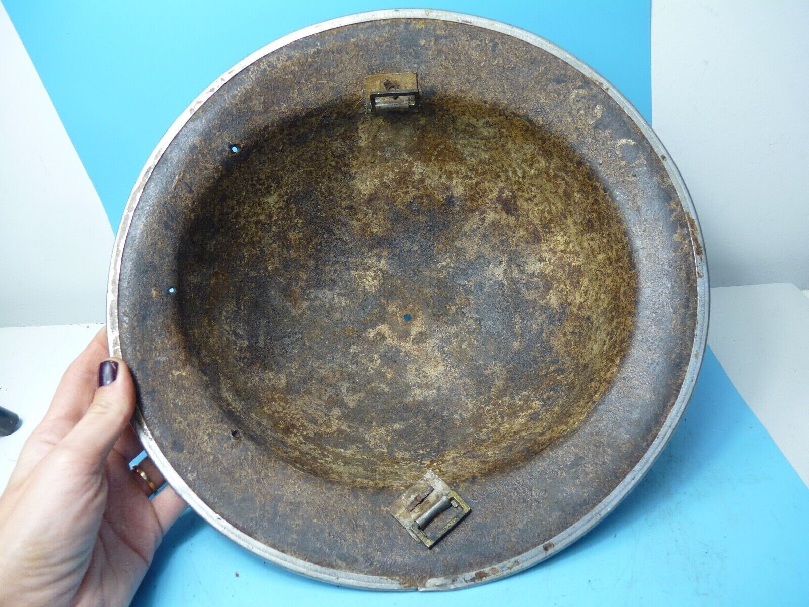 Original WW2 South African Army Mk2 Brodie Helmet - British Style Combat Helmet - The Militaria Shop