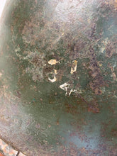 Load image into Gallery viewer, Mk3 Canadian / British Army Original WW2 Turtle Helmet High Rivet - The Militaria Shop