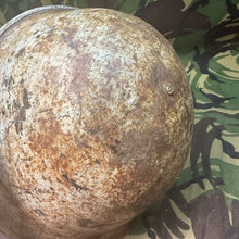 Load image into Gallery viewer, Original WW2 British / Canadian Army Mk3 Turtle Helmet & Liner - The Militaria Shop