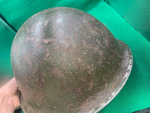 Load image into Gallery viewer, Original WW2 British Army / Canadian Army Mk3 Turtle Combat Helmet - The Militaria Shop