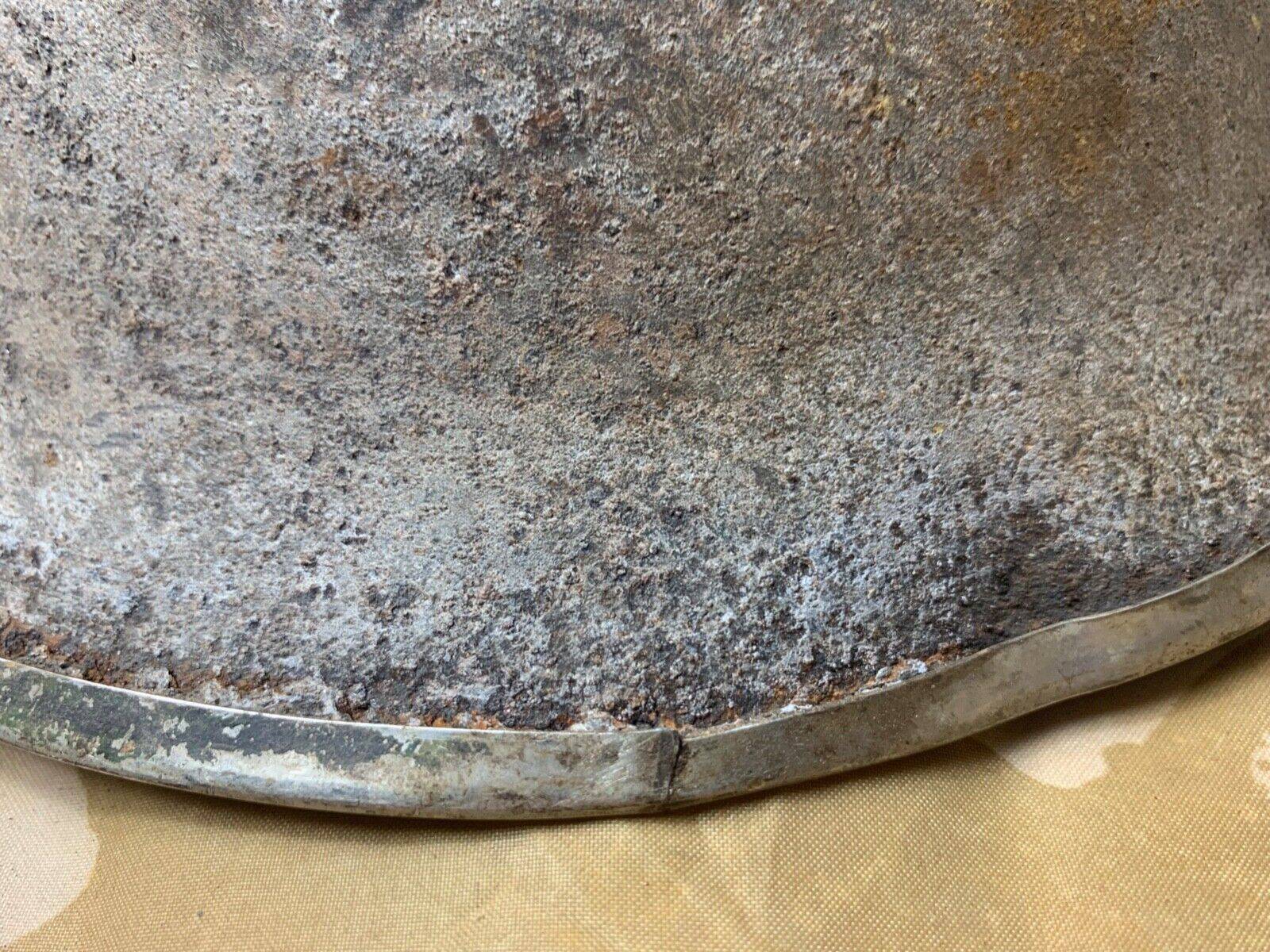 WW2 Mk3 High Rivet Turtle - British / Canadian Army Helmet - Nice Original - The Militaria Shop